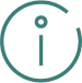 Icon of a lower case “i” surrounded by a circle.