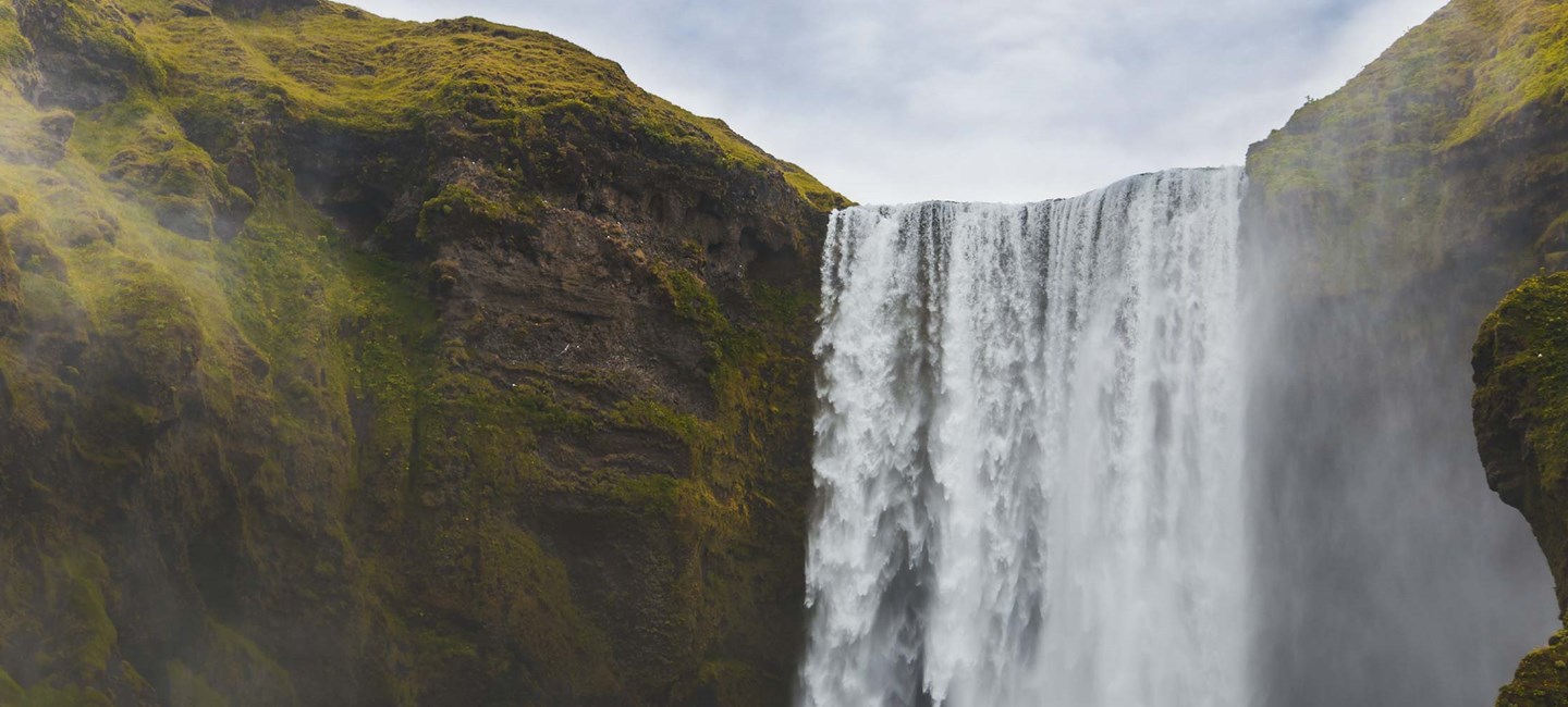 Stock photo of a waterfall.